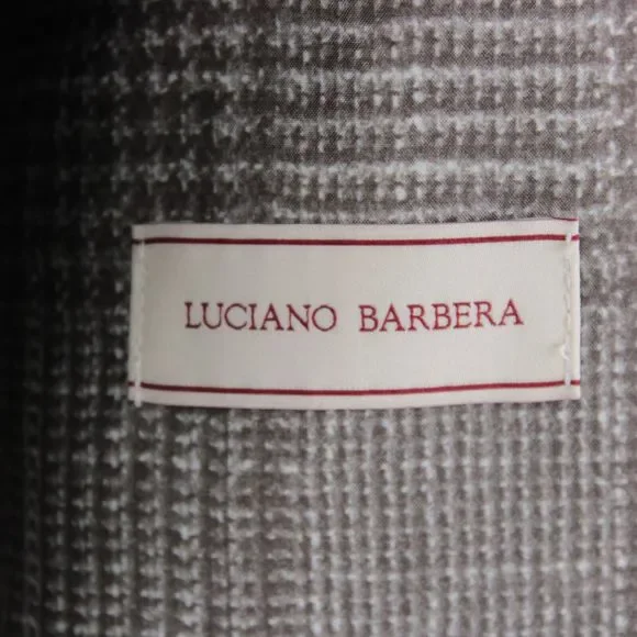 Luciano Barbera NWD Wool Blend Trench / Overcoat Size 50 (40 US) Solid Light Tan - Picture 8 of 14
